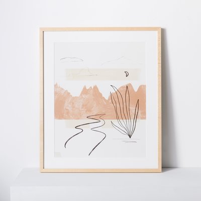 Framed print of an illustration of Santa Fe